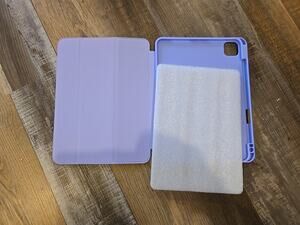 9433  iPad Pro 11 (2024) Case Cover Stand Light Purple Pen Holder New